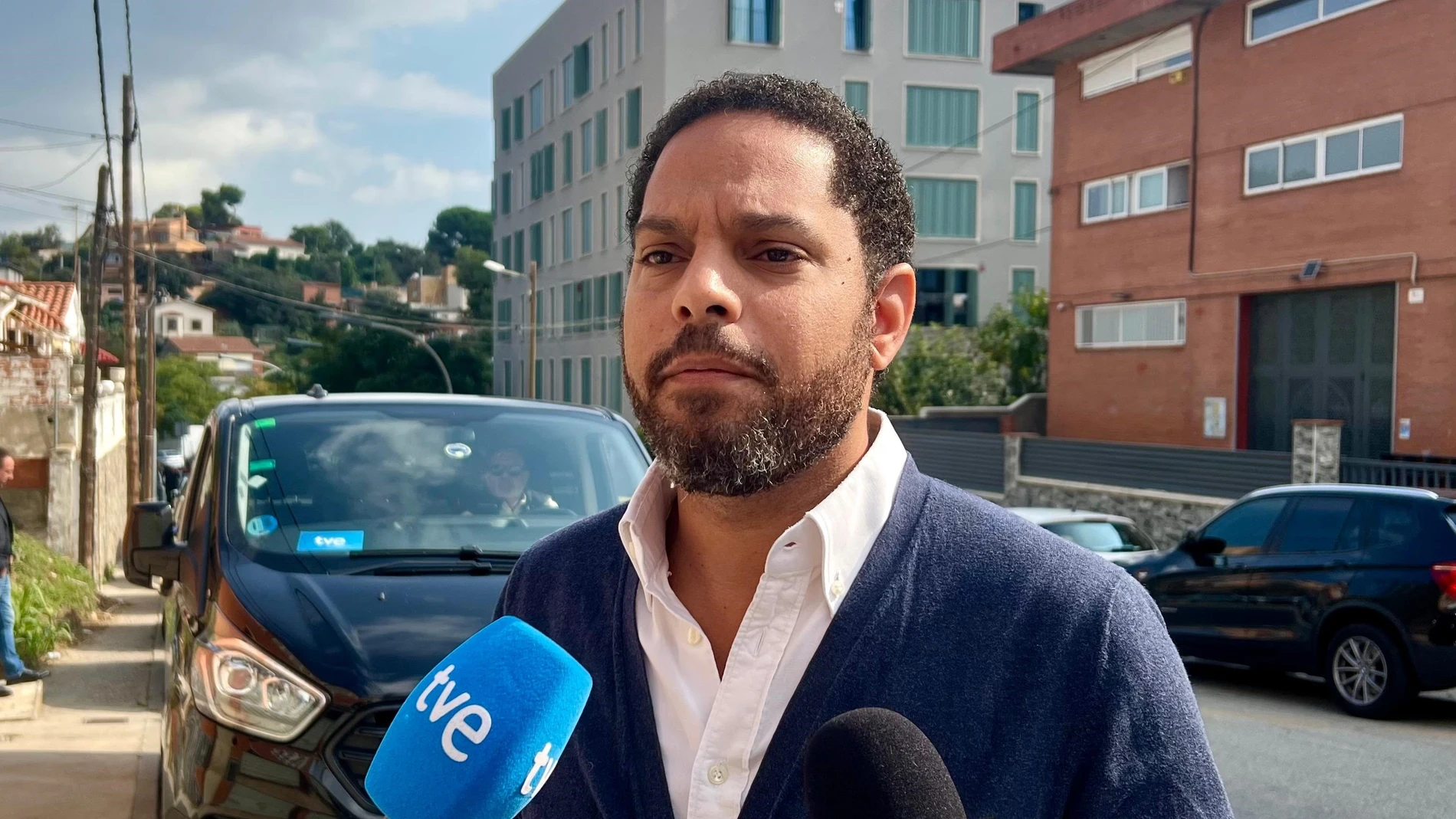 El secretario general de Vox y líder del partido en Catalunya, Ignacio Garriga, en una intervención ante los medios en Barcelona EUROPA PRESS 16/10/2025