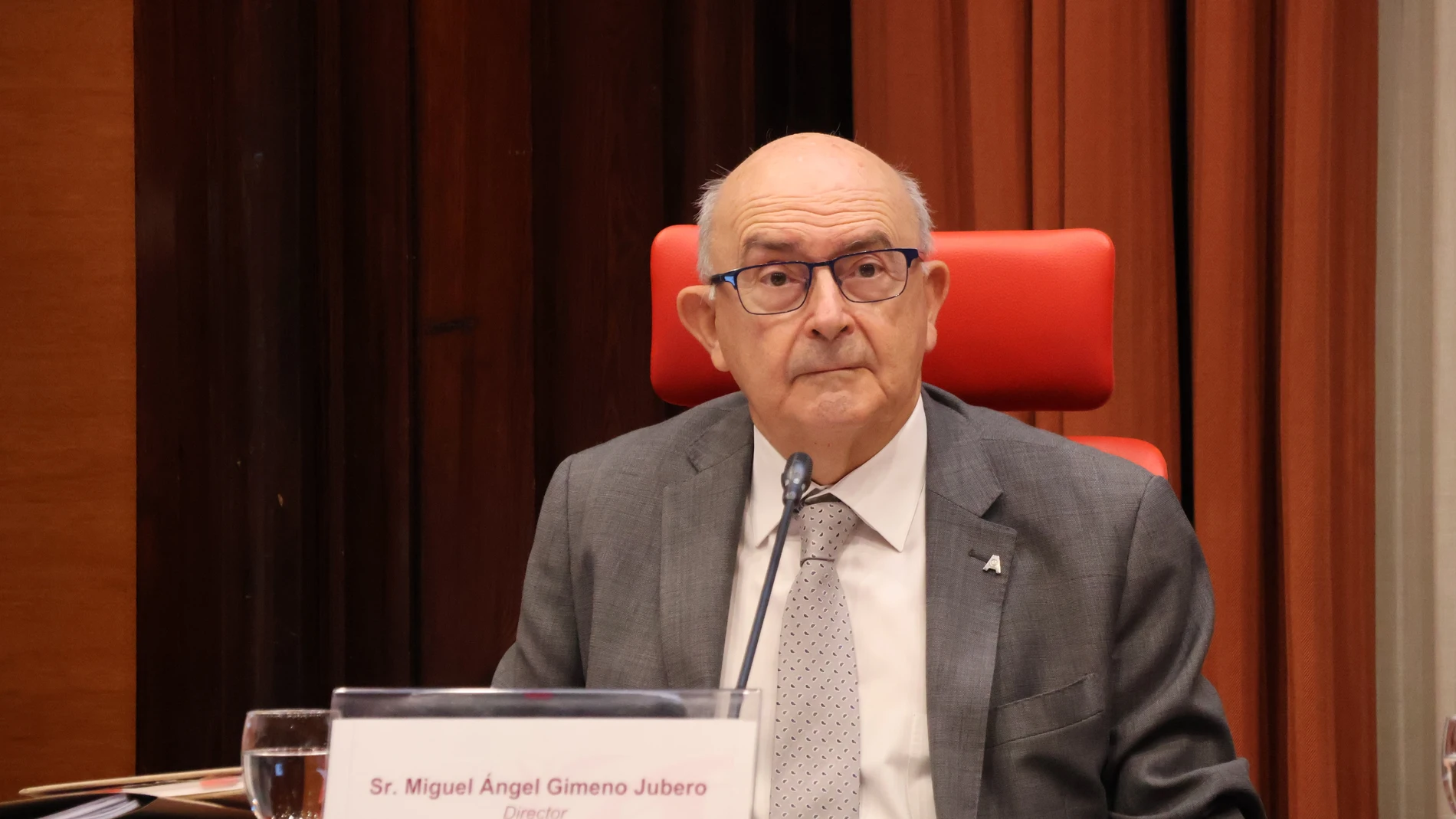 El director de la Oficina Antifrau, Miguel Ángel Gimeno. REMITIDA / HANDOUT por Parlament de Catalunya Fotografía remitida a medios de comunicación exclusivamente para ilustrar la noticia a la que hace referencia la imagen, y citando la procedencia de la imagen en la firma 16/10/2025
