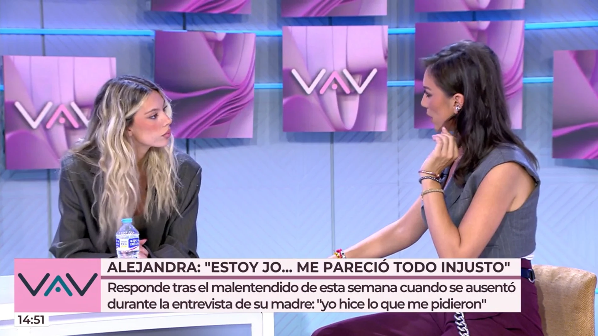 Tenso enfrentamiento entre Alejandra Rubio y Patricia Pardo en "Vamos a ver"