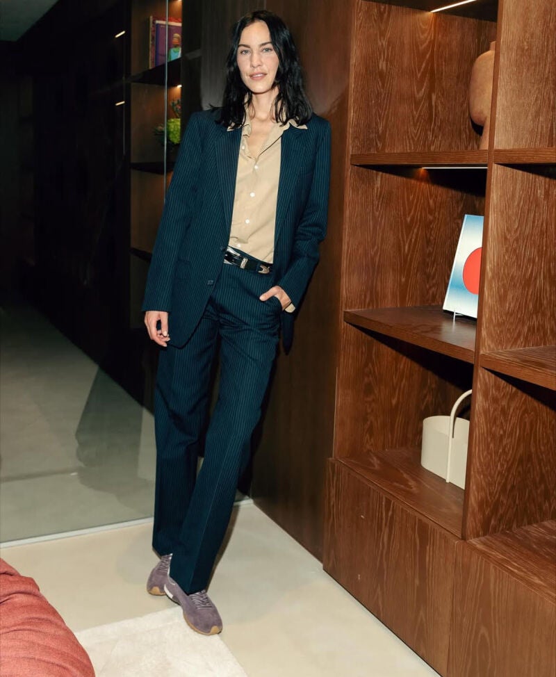 Alexa Chung en un evento en Madrid.