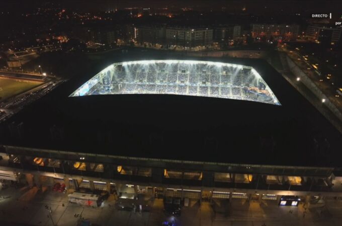 La Liga no ha emitido el parón de protesta de los futbolistas en el Carlos Tartiere