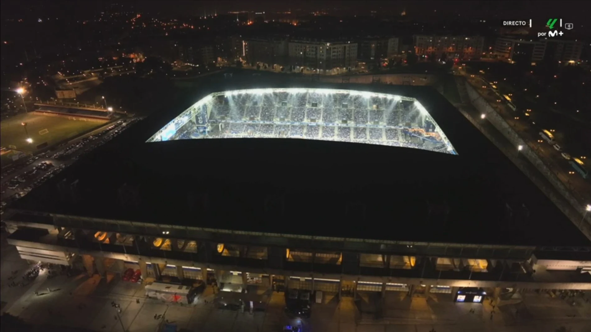 La Liga no ha emitido el parón de protesta de los futbolistas en el Carlos Tartiere
