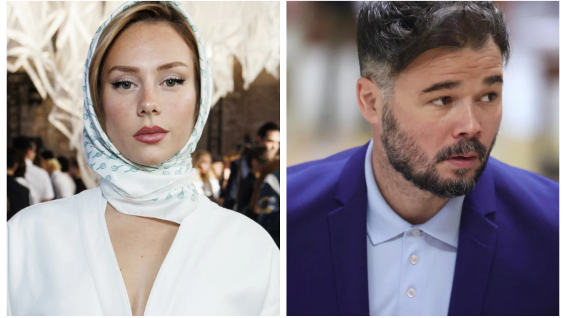 Ester Expósito y Gabriel Rufián