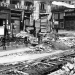 Una imagen de Madrid bombardeado durante la Guerra Civil española