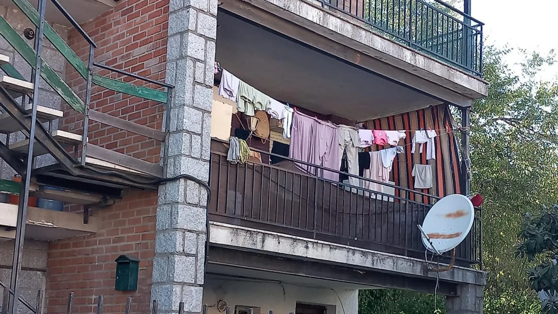 El bloque habitado de viviendas