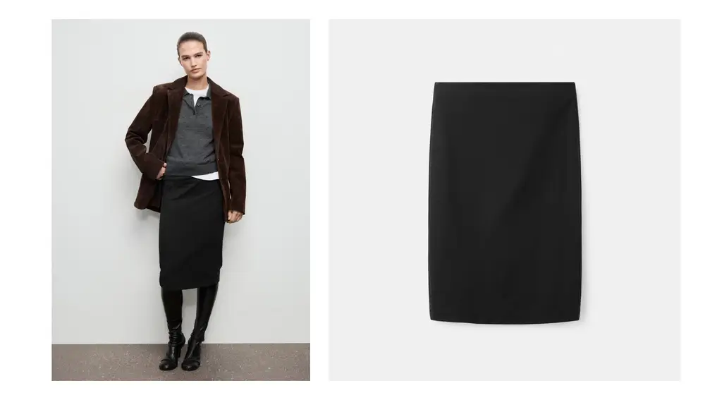 Falda midi
