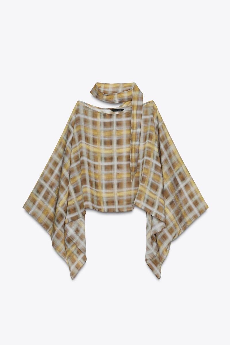 Blusa de cuadros.