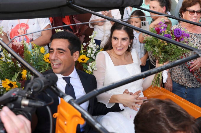 Boda de Alberto Herrera, hijo de Carlos Herrera y Mariló Montero, y Blanca Llandres Parejo 