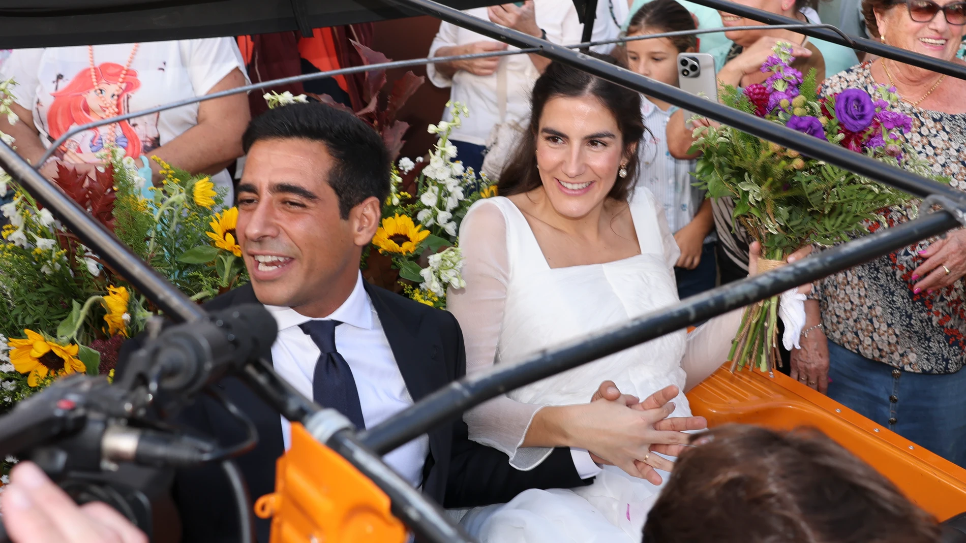 Boda de Alberto Herrera, hijo de Carlos Herrera y Mariló Montero, y Blanca Llandres Parejo