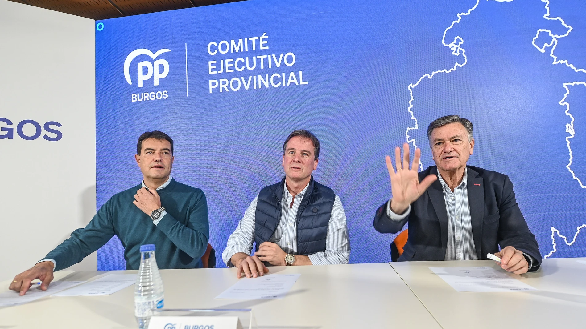 Ángel Ibáñez, Borja Suárez y Francisco Vázquez, en Burgos