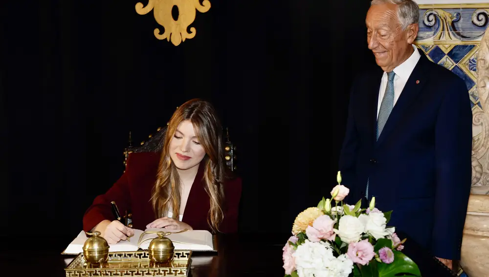 La Infanta Sofía en el Palacio de Belém.