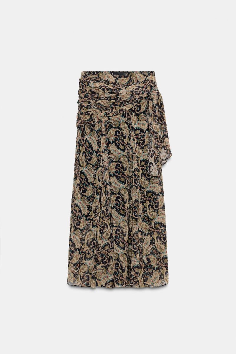 Falda Larga Paisley ZW Collection.