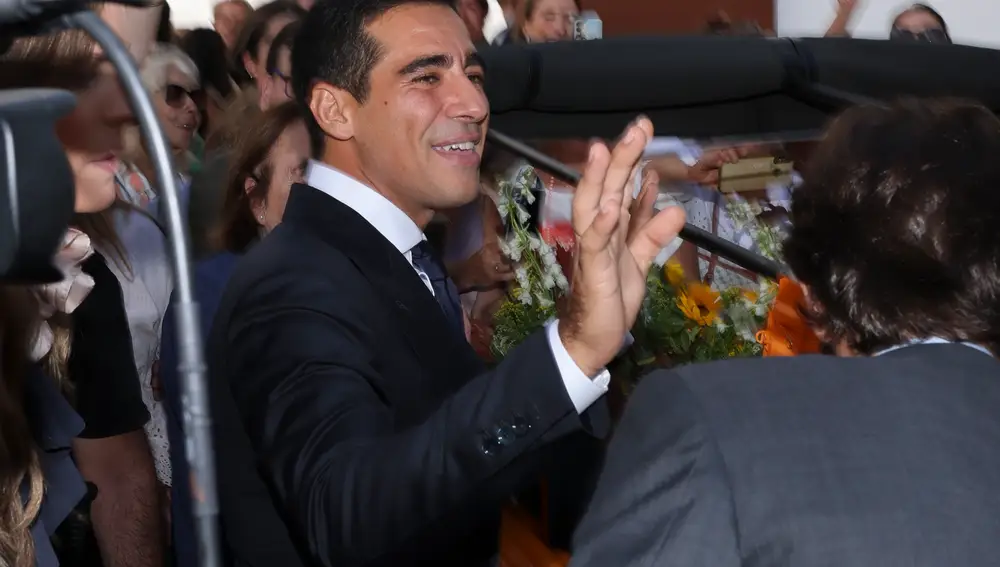 Boda de Alberto Herrera, hijo de Carlos Herrera y Mariló Montero, y Blanca Llandres Parejo