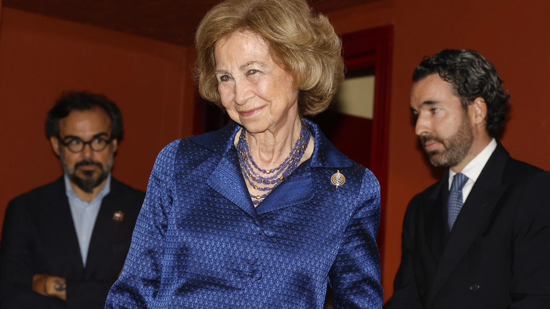 La Reina Sofía en un evento musical en Madrid.