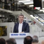 El presidente del Partido Popular, Alberto Núñez Feijóo, en Soria