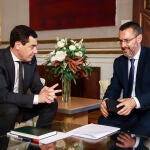 Juanma Moreno y Juan Franco 