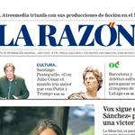 Portada de LA RAZÓN del domingo 19 de octubre de 2025