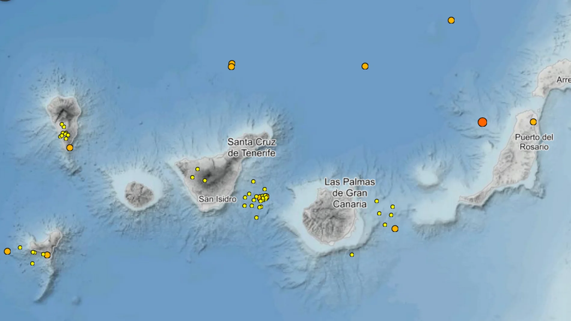 Terremoto entre Tenerife y Gran Canaria