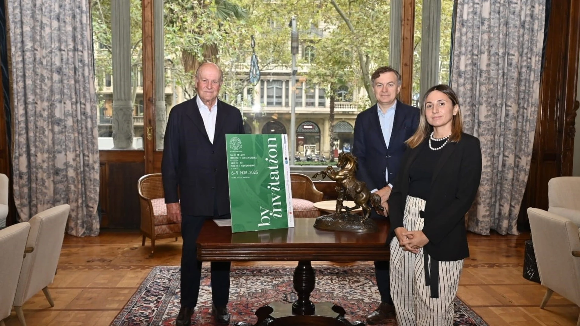 Lacalle presentando el salón By Invitation del Círculo Ecuestre
