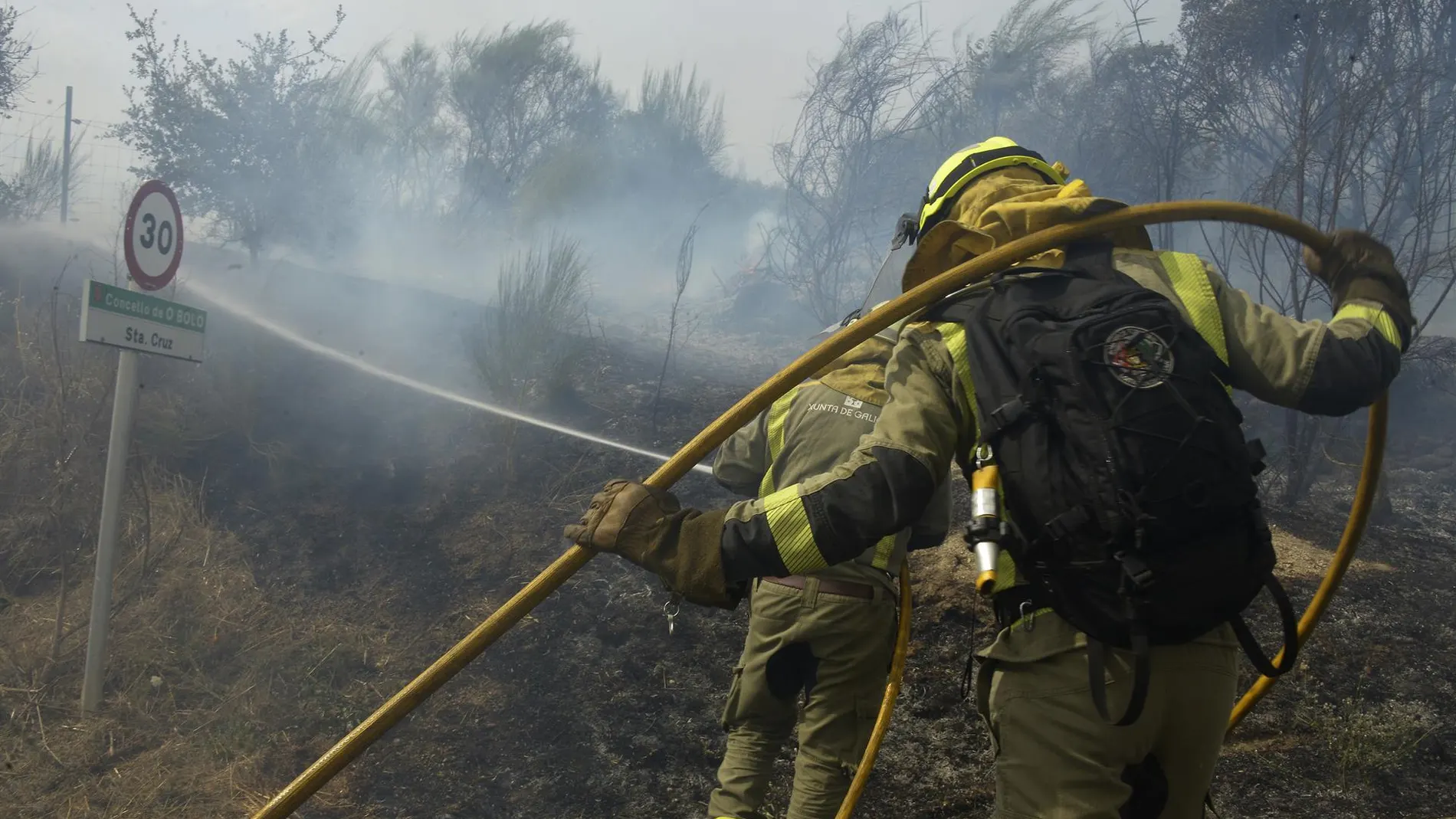 Sucesos.- Detenido un hombre como responsable del incendio de Carballeda de Avia (Ourense) que arrasó 3.200 hectáreas