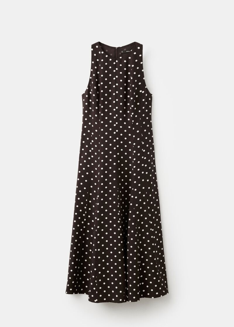 Vestido lunares evasé.