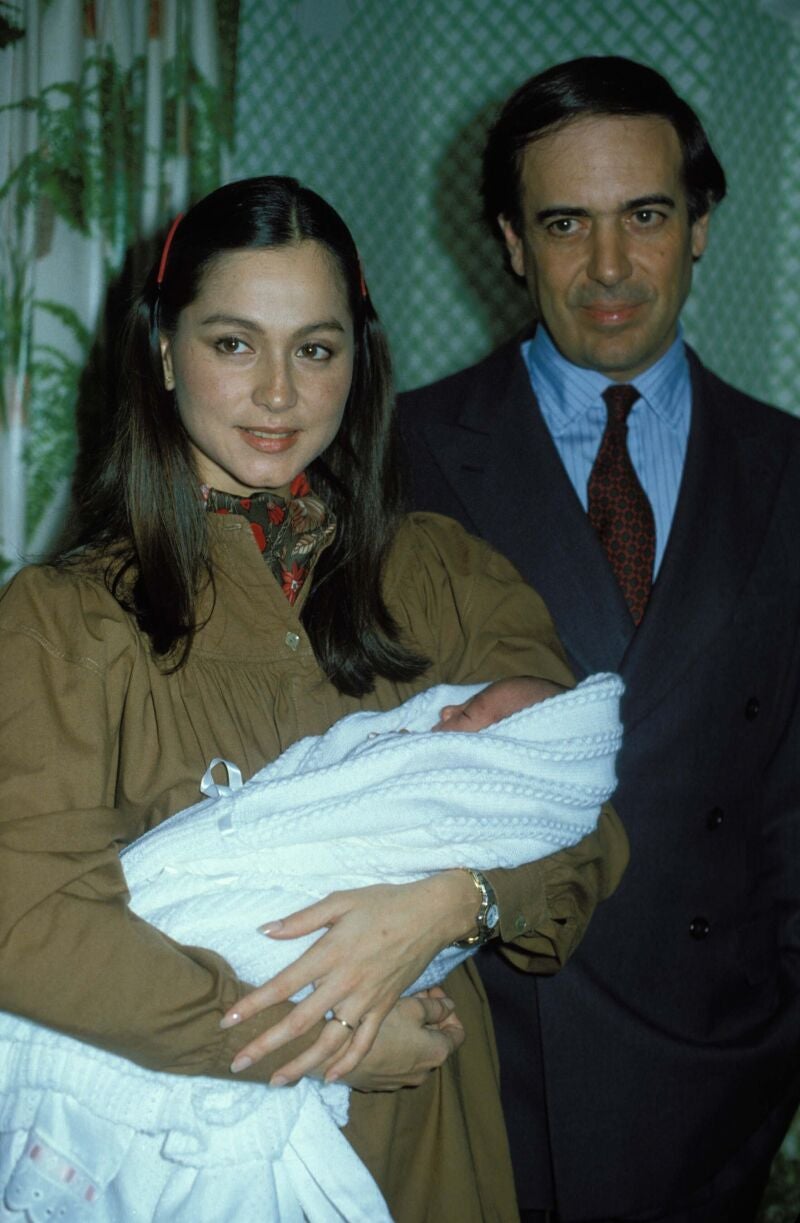 Isabel Preysler y Carlos Falcó, con su hija Tamara