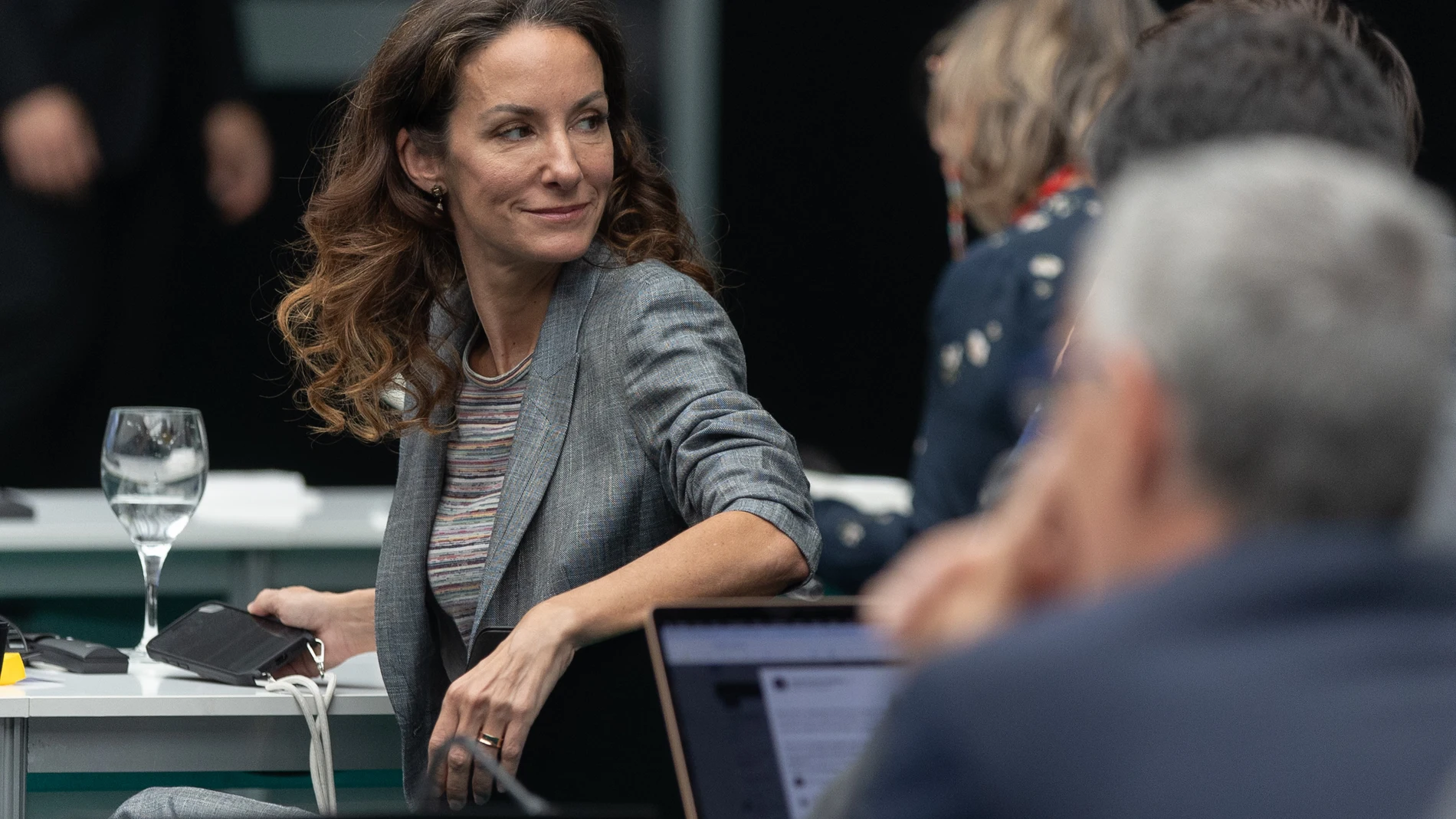 La hermana de la reina Letizia, Telma Ortiz, durante la XI edición de los Diálogos del Agua, a 21 de octubre de 2025, en Madrid (España). Con el título de 'Seguridad hídrica para el desarrollo territorial sostenible' el evento está organizado por el Banco de Desarrollo de América Latina y el Caribe (CAF).21 OCTUBRE 2025Eduardo Parra / Europa Press21/10/2025