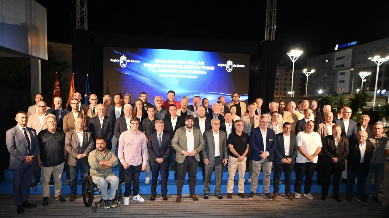 López Miras anuncia el incremento del 20% en las ayudas directas que reciben las federaciones deportivas para 2026