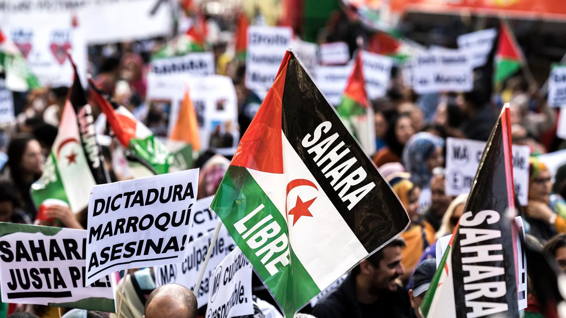 Protesta en favor del Sahara