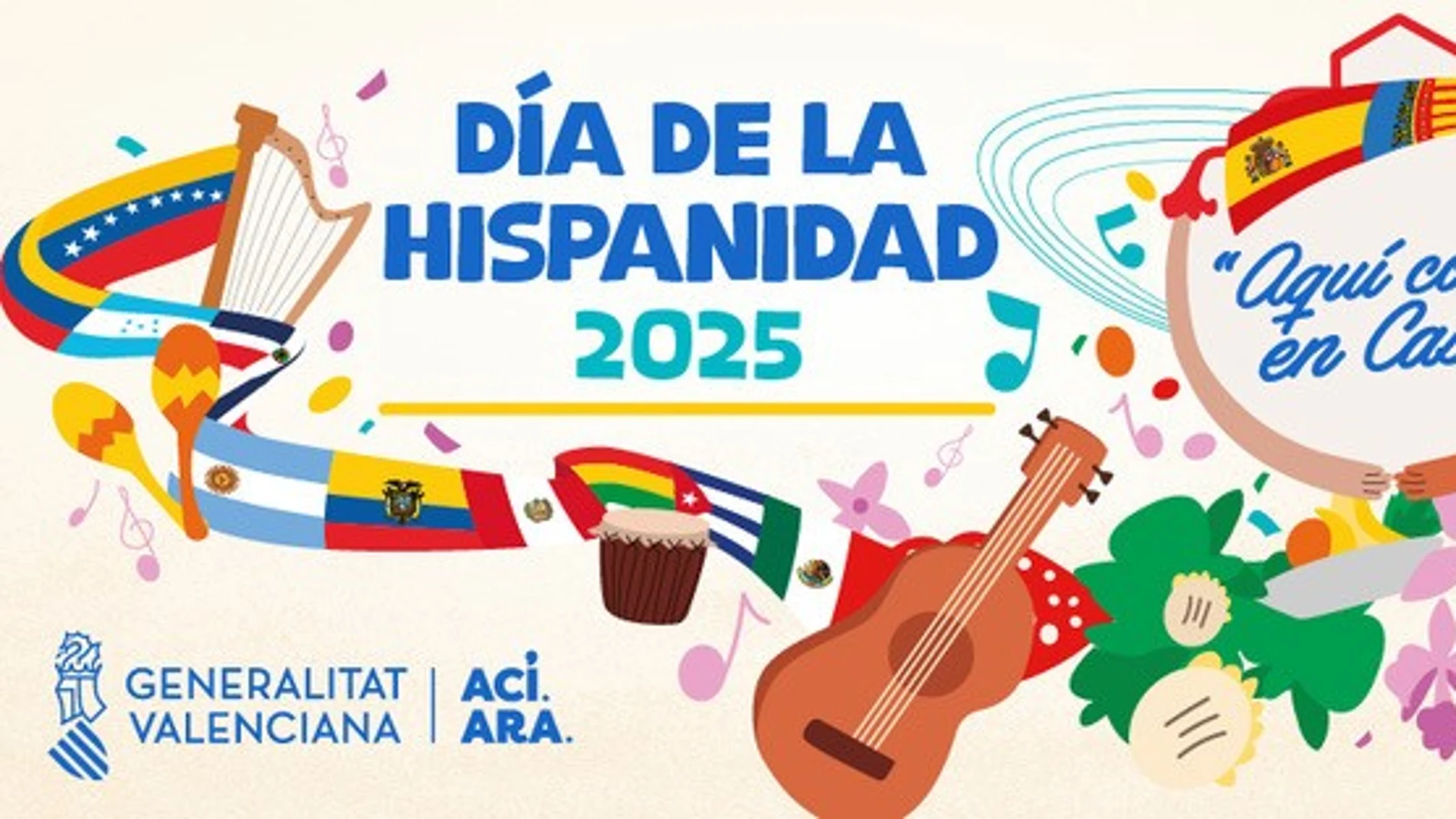 Las I Fiestas de la Hispanidad de la Comunitat Valenciana se celebrarán finalmente el 24 en Valencia y el 25 en Elche