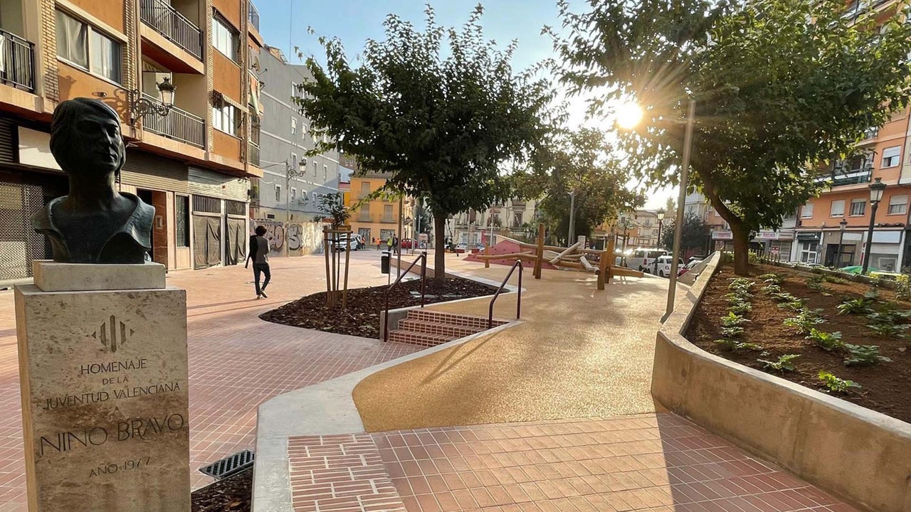 Nino Bravo ya tiene un nuevo jardín en la ciudad de Valencia