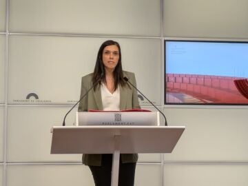 La portavoz del grupo de PSC-Units en el Parlament, Elena Díaz