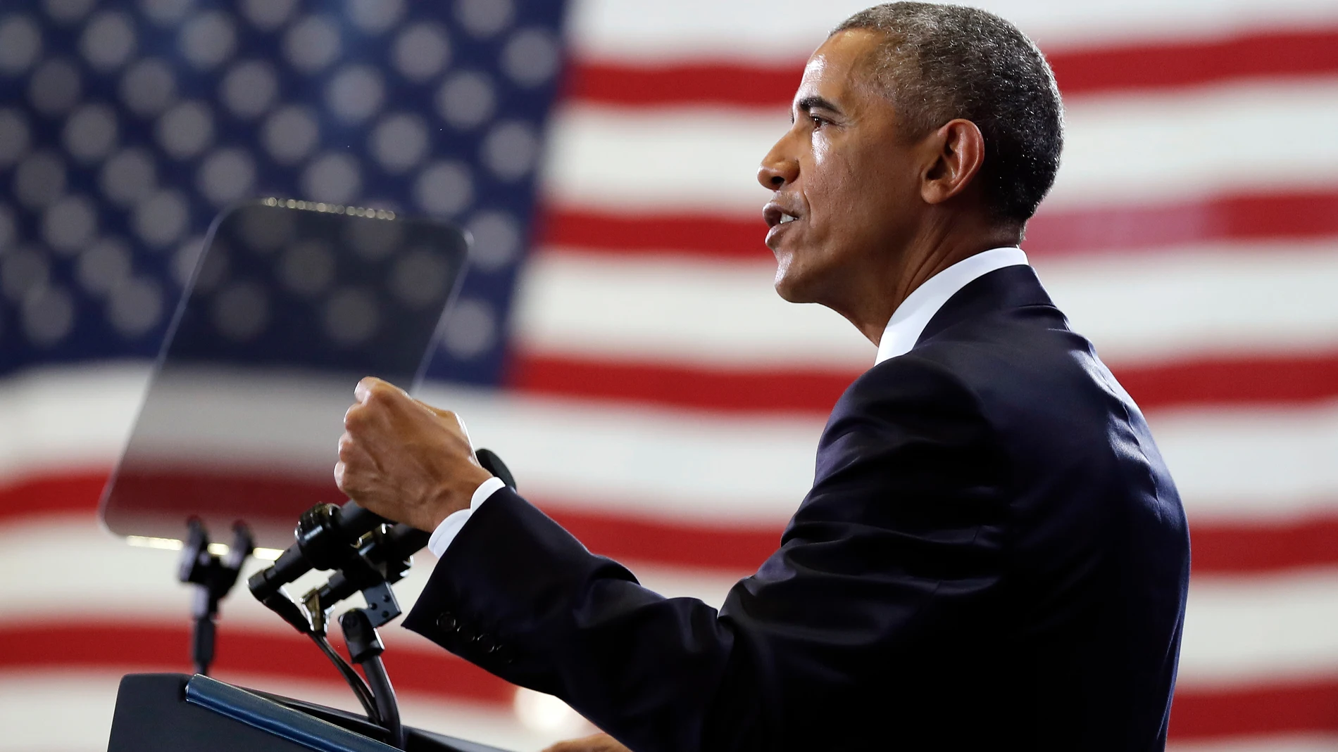FILE - President Barack Obama speaks at MacDill Air Force Base in Tampa, Fla., Dec. 6, 2016,. (AP Photo/Carolyn Kaster, file)