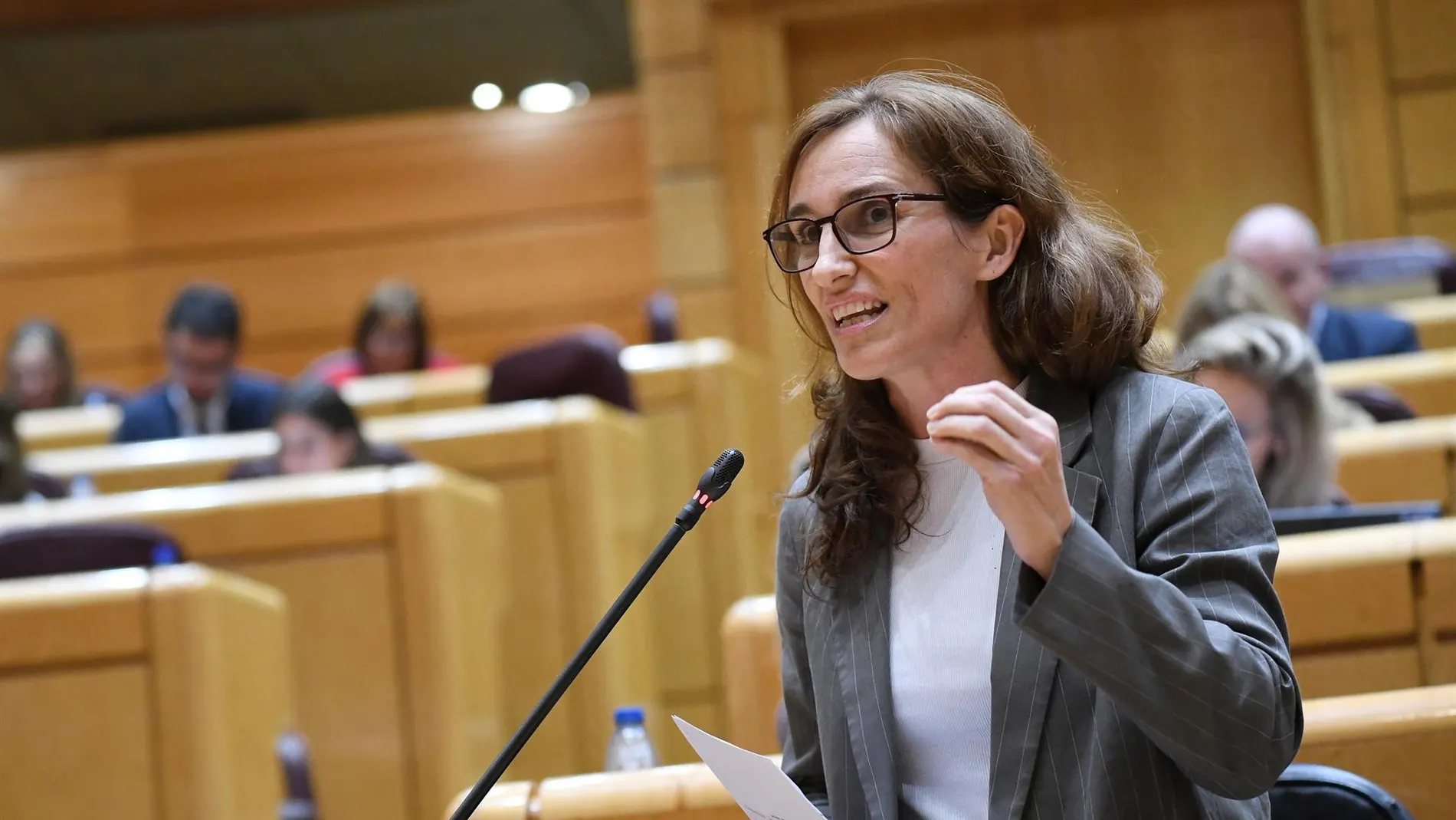 La ministra de Sanidad, Mónica García