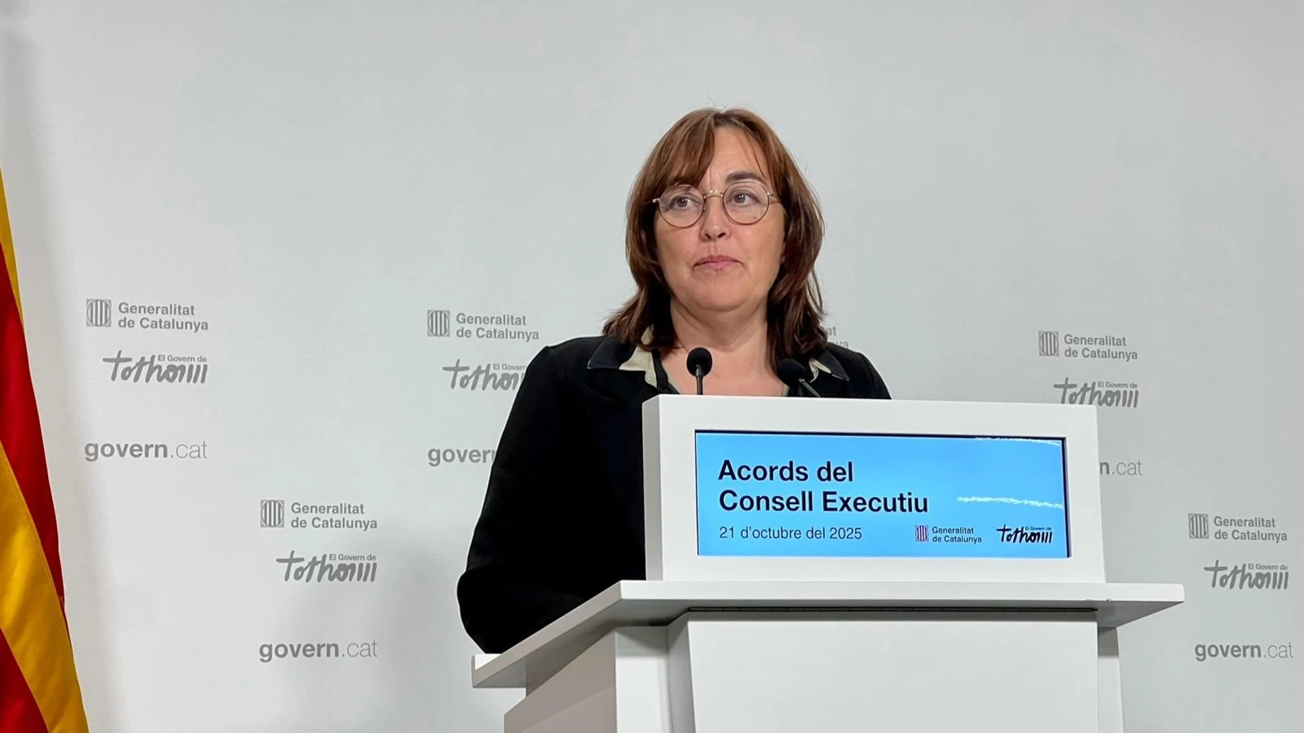 La consellera de Territorio, Vivienda y Transición Ecológica y portavoz de la Generalitat, Sílvia Paneque EUROPA PRESS 21/10/2025