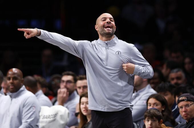 Jordi Fernández, en un partido de pretemporada con los Brooklyn Nets