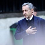 Demonstration in support of former French President Nicolas Sarkozy