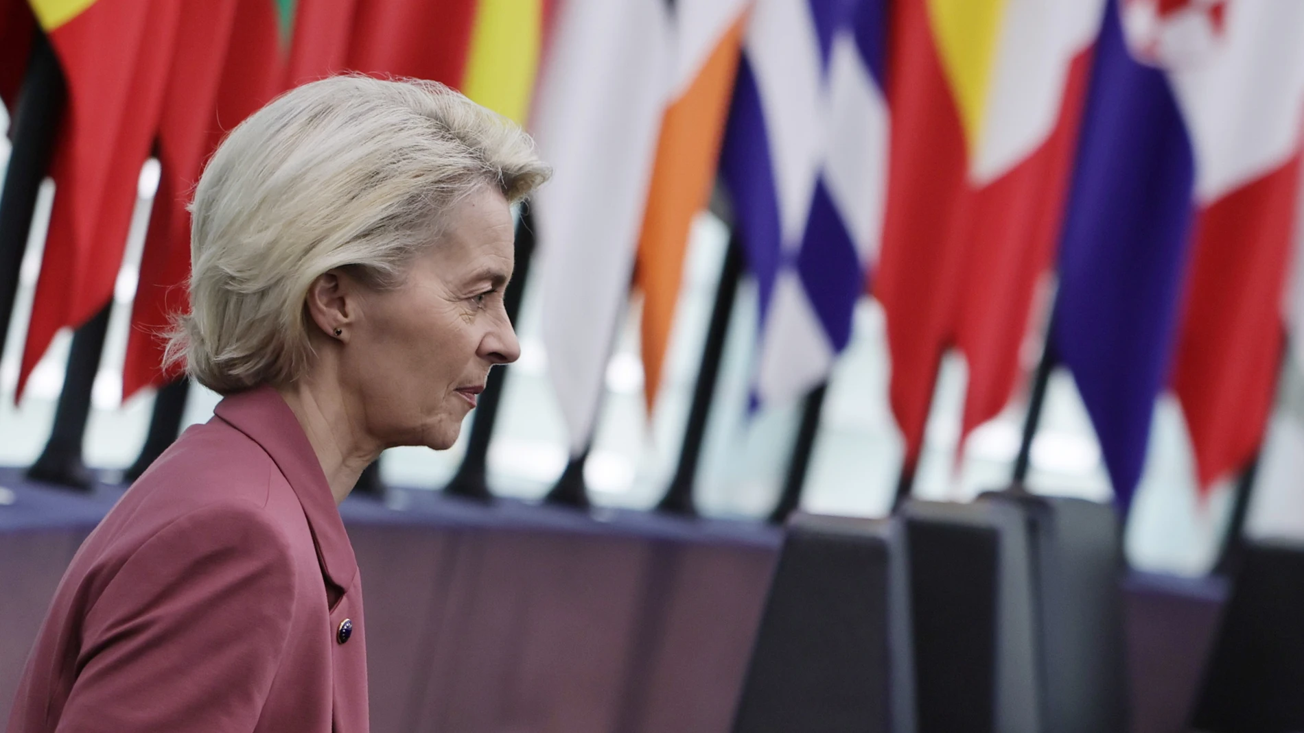 Strasbourg (France), 21/10/2025.- European Commission President, Ursula von der Leyen at the European Parliament in Strasbourg, France, 21 October 2025. The current plenary session runs from 20 until 23 October 2025. (Francia, Estrasburgo) EFE/EPA/RONALD WITTEK