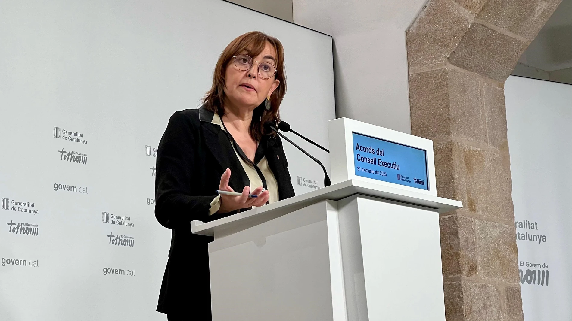 La consellera de Territorio, Vivienda y Transición Ecológica y portavoz de la Generalitat, Sílvia Paneque EUROPA PRESS 21/10/2025