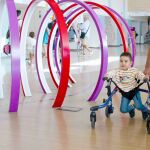 Dani durante una de sus visitas al Hospital Sant Joan de Déu