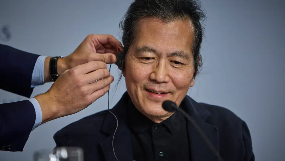 El pensador coreano durante la rueda de Prensa