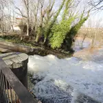 El Esgueva se une al río Pisuerga a su paso por Valladolid