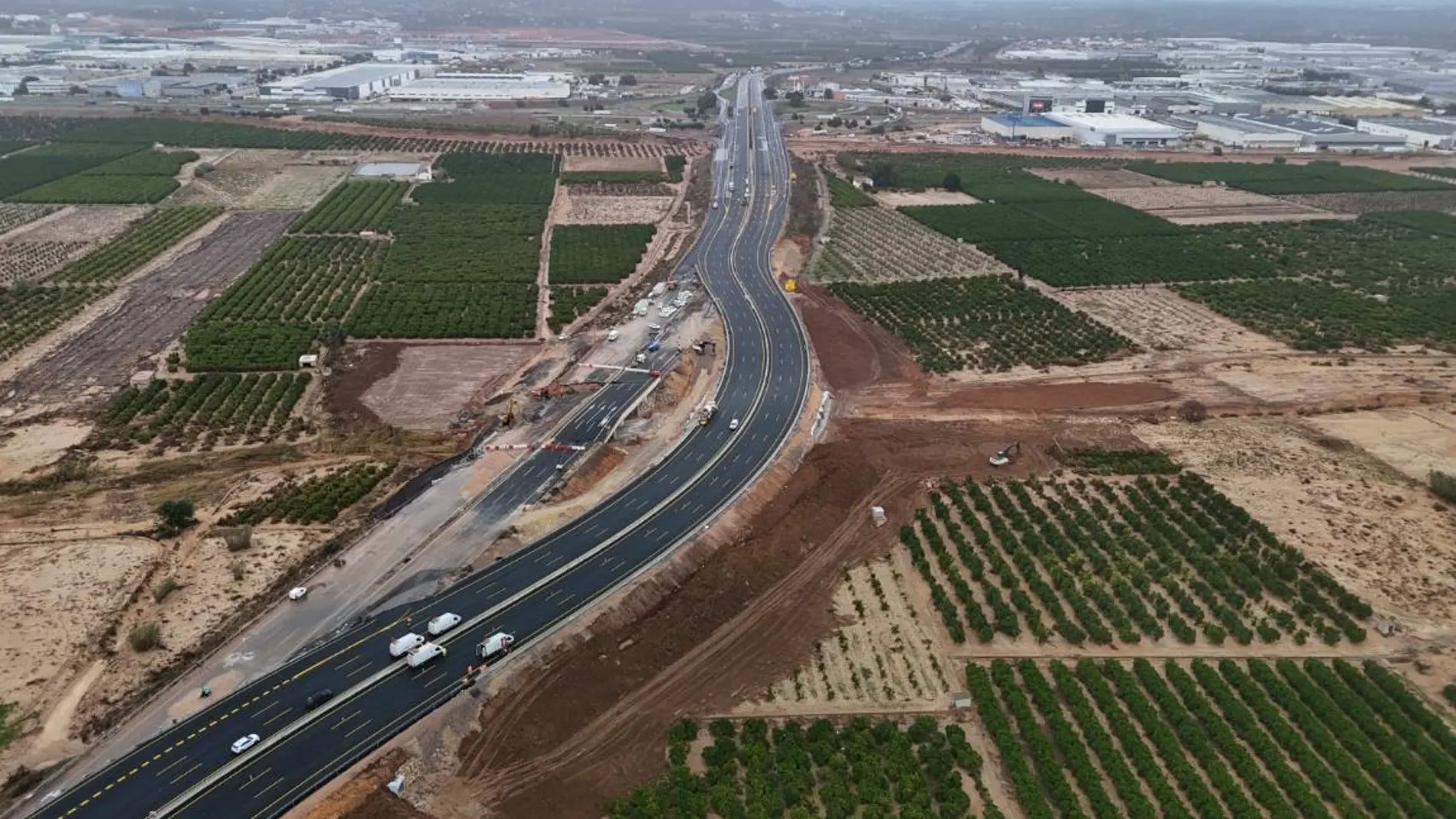 Estos son los cortes anunciados por el Ministerio de Transportes en la A-7 para finalizar los trabajos tras la dana