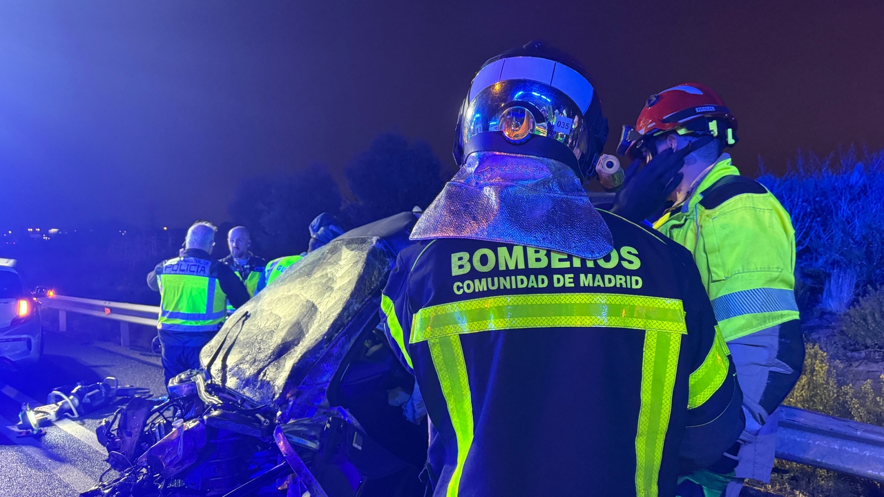 Herida grave una mujer de 24 años en un accidente en la M-50 en Fuenlabrada