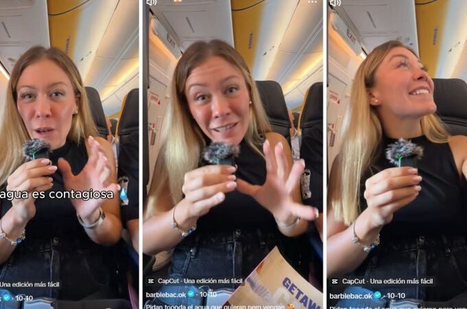Una azafata de vuelo que trabaja en Barcelona revela por qué en el avión siempre sirven el agua a escondidas