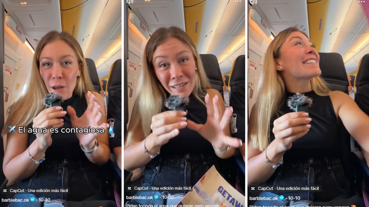 Una azafata de vuelo que trabaja en Barcelona revela por qué en el avión siempre sirven el agua a escondidas