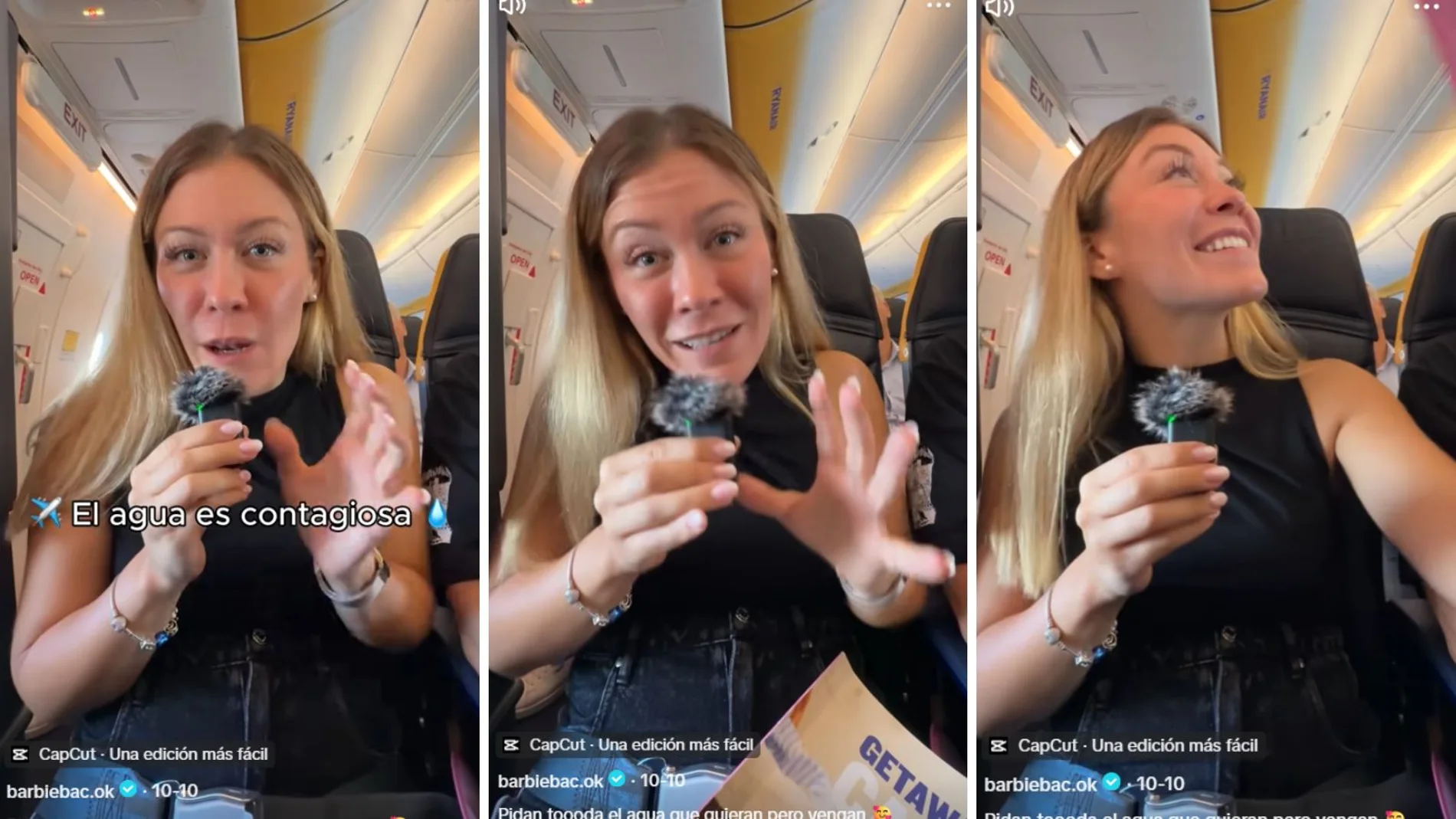 Una azafata de vuelo que trabaja en Barcelona revela por qué en el avión siempre sirven el agua a escondidas