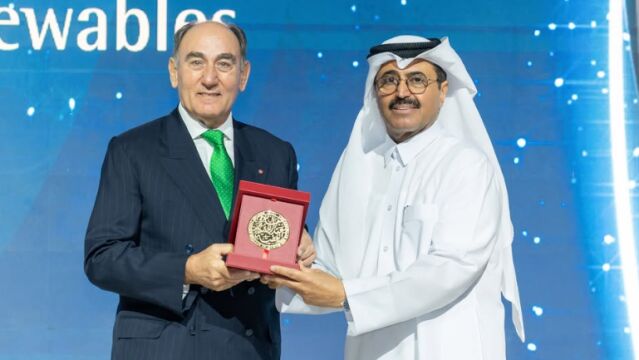 Ignacio Galán, en el momento de recibir el Premio Internacional de Energía 2025