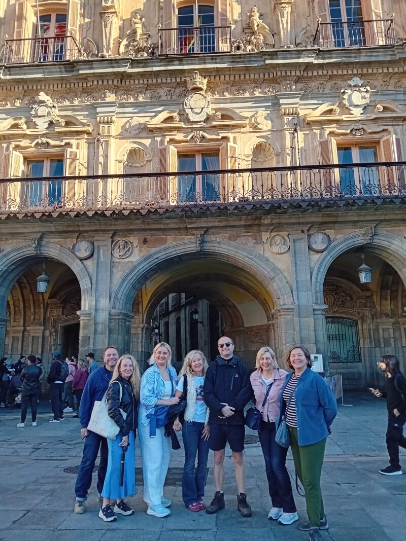 Grupo de influencers internacionales que visita estos días Salamanca