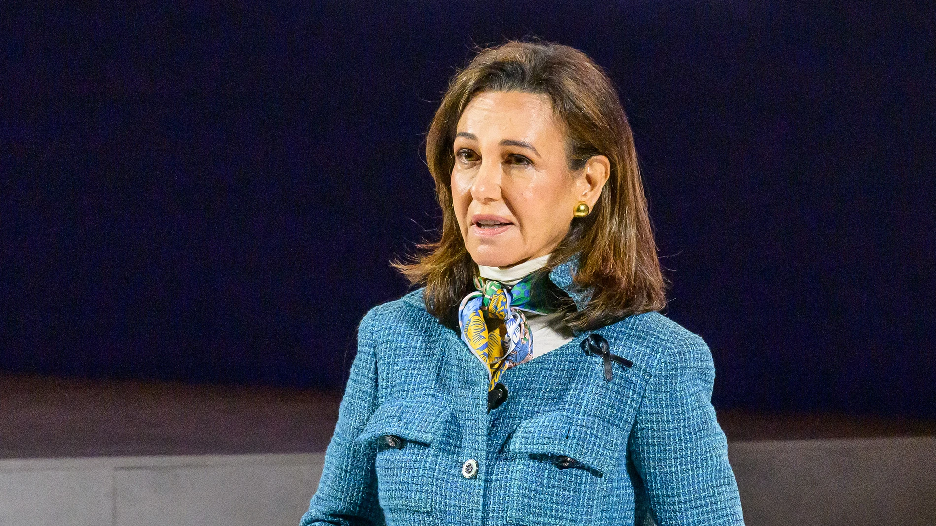 Ana Botín, durante su discurso en la conferencia de 2024.